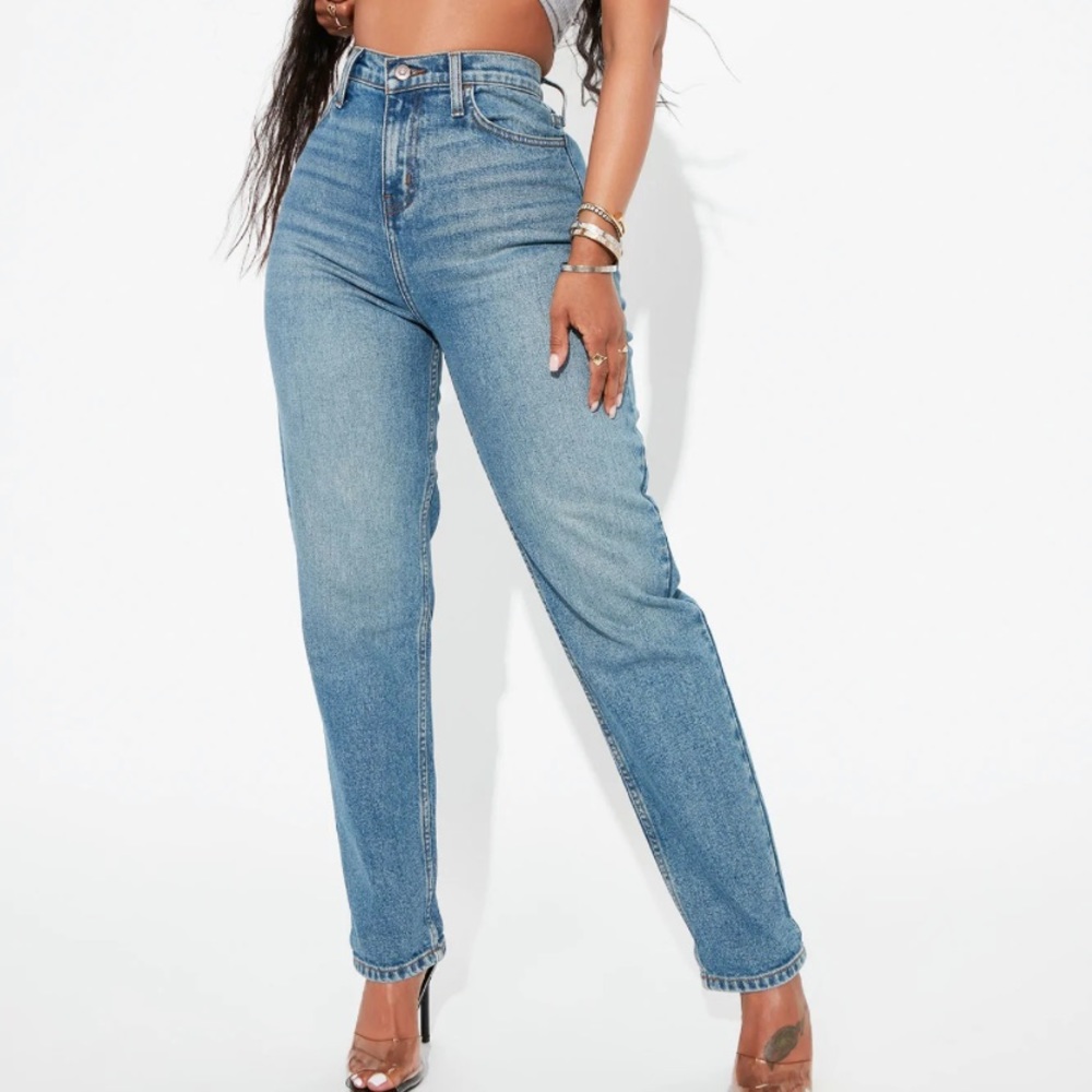 Fashion nova mama jeans